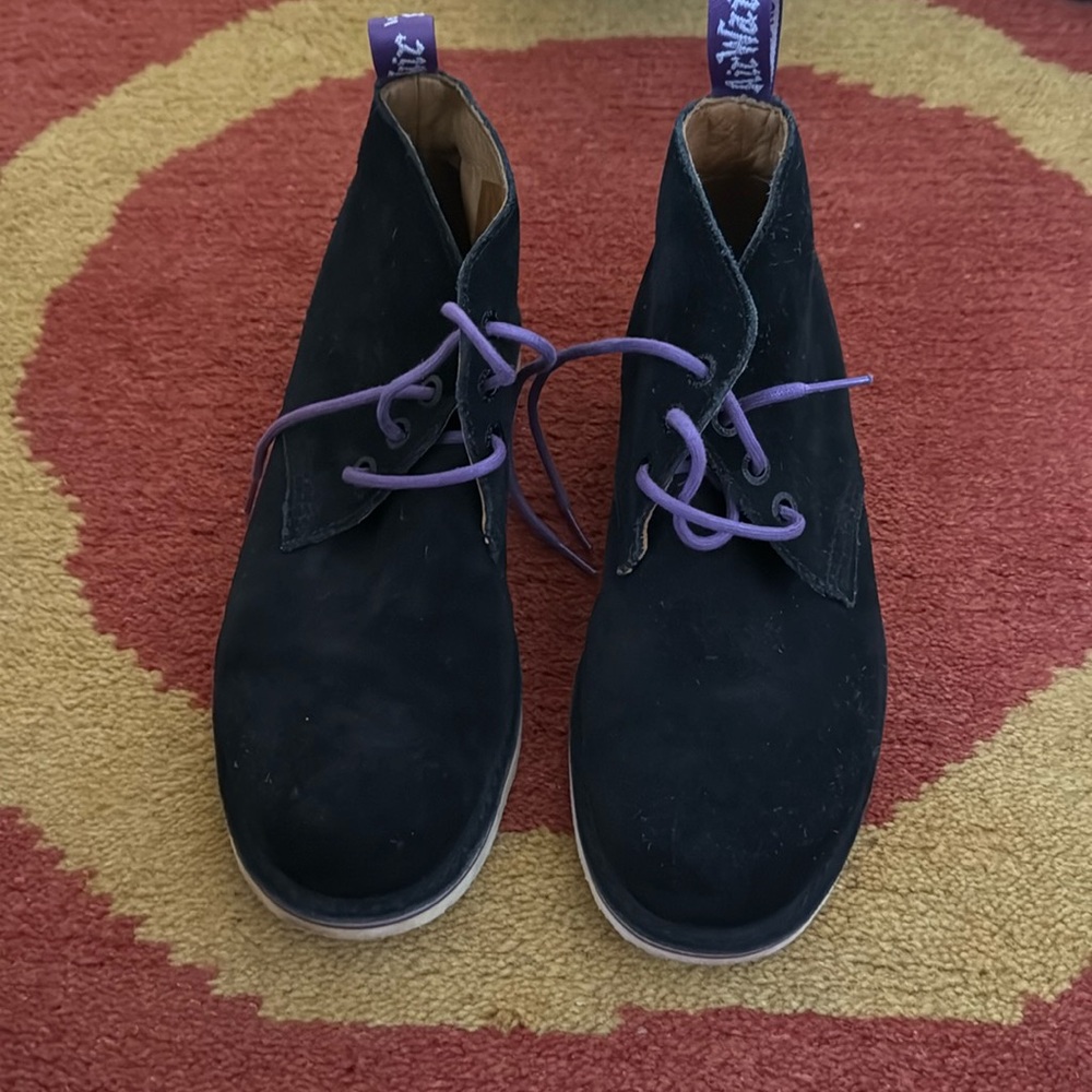 Stussy Deluxe x Dr. Martens Tyler Desert Boot tyler Black Suede purple